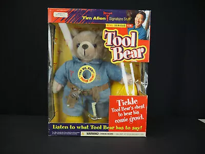 £58.41 • Buy Vintage Tim Allen Tool Time Growling Plush Bear, 90s Home Improvement Toy