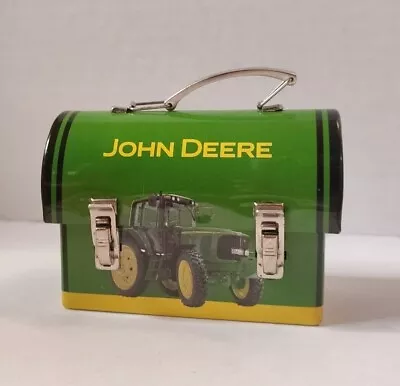 John Deere Tin Box Co. Lunch Trinkets Tools Small Mini Carryall Collector • $10