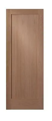 1 Panel Red Oak Flat Mission Shaker Stain Grade Solid Core Interior Wood Doors • $262