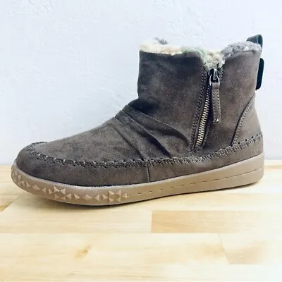 NEW Muk Luks Street Richmond Sneaker Bootie Chestnut Brown Size 11 • $29.99