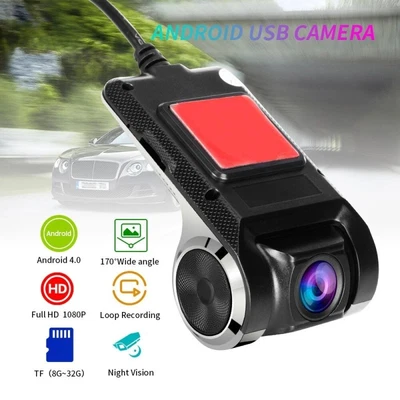 $21.99 • Buy USB Car DVR Camera Dash Cam Video Recorder Night Vision ADAS Android 1080P Mini