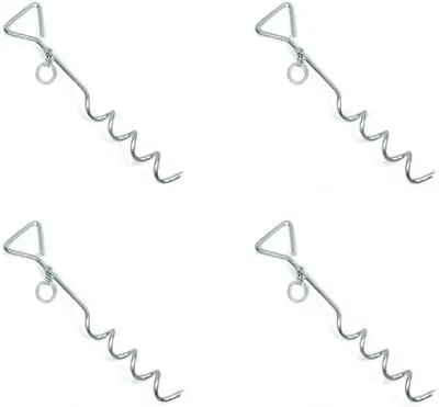 £13.99 • Buy 4 X Gazebo Marquee Polytunnel Peg Tie Down Stake Anchor Trampoline Ground Spike 