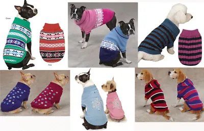 $11.99 • Buy Closeout Dog Sweater Pet Sweaters Zack Zoey East Side Collection Xs-xl