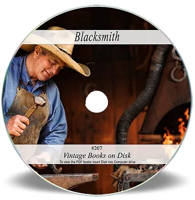 Old Blacksmith Books On DVD - Forge Training Welding Manual Farrier Anvil 207 • £4.30