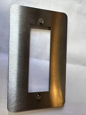 EATON MEM Delta 4 Gang Module Grid Switch Cover Plate Brushed Chrome • £7.50