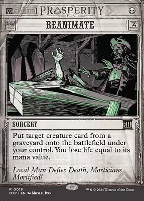 Reanimate - Extended Art Showcase OTP NM MTG • $3.99