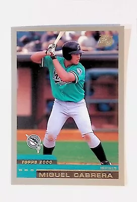 2000 Topps Traded Miguel Cabrera #T40 Rookie Card • $28