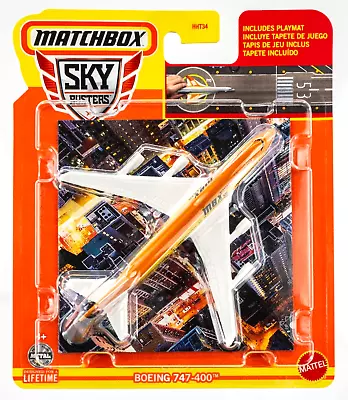 2024 Matchbox Sky Busters® #29 Boeing 747-400™ WHITE | ORANGE | MBX AIR | FSC • $3.99