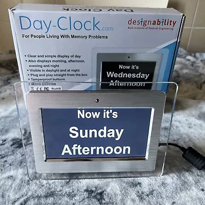 Designability Day Clock People With Memory Problems Time Orientation Dementia • £29.99