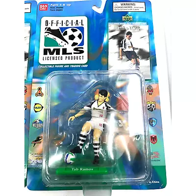 1996 Ban Dai Upper Deck MLS Tab Ramos Metrostars Action Figure *New* [Lot Of 3] • $22