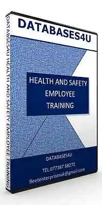 Health & Safety & Employee Training Database Software EASY TO USE • £20