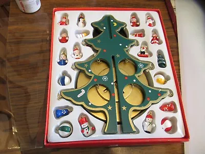 Christmas Tree Revolving Unique Musical Box Folds Flat 20 U-hang Ornaments Nice! • $18.99