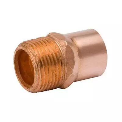 Contractor Pack Copper Pipe Fitting Male Adapter 1/2-In. 10-Pk. • $11.99