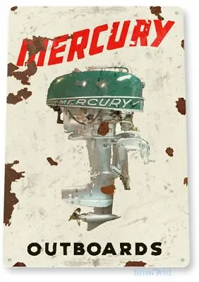 Mercury Outboards 11 X 8 Tin Sign Nostalgic Reproduction Advertisement Usa • $19.21