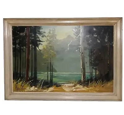 Vintage Vanguard Studios Oil Painting On Board Signed... • $130