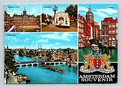 Amsterdam Souvenir Magere Brug Draaiorgel Postcard Unp Unposted • $4