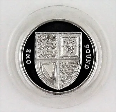 £14.99 • Buy 2009 Royal Mint The Royal Shield Of Arms Silver Proof One Pound £1, Coin COA Box