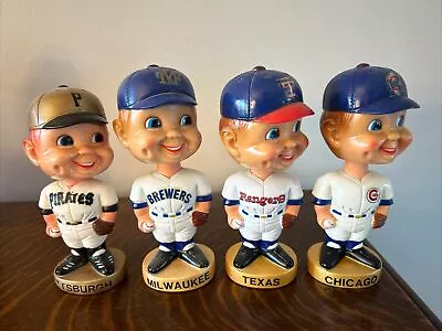 Vintage Bobblehead Nodder Lot - Cubs Rangers Pirates Brewers - FREE SHIPPING • $42.21