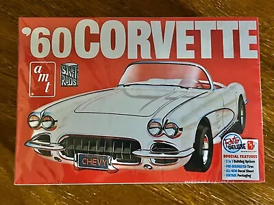 Plastic Model Kit 1/25 AMT 1960 Chevrolet Corvette Stock/Custom Complete Sealed • $29.99