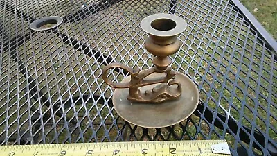 $20 • Buy Vintage Brass Chinese Dragon Candle Stick Holder