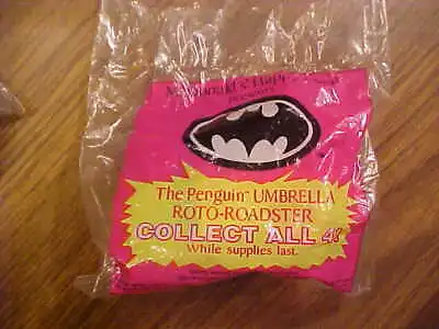 The Penguin Umbrella Roto-Roadster McDonald's Premium 1991 Vintage Batman Sealed • $4.99