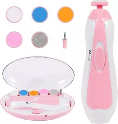 Electric Baby Nail File Clippers Trimmer Toddler Toes Trim Polish Nail Care US • $5.59