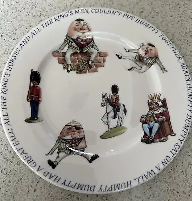 Vintage Queens China Humpty Dumpty Nursery Rhyme Plate • $9