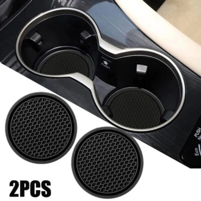 £3.19 • Buy 2x Car Cup Holder Anti Slip Insert Coasters Pads Mats Car Interior Accessories