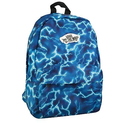 Accessories Kids Backpack Vans New Skool Lightening Print In Blue • £18.39