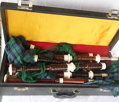 Vtg Bagpipes W/ Extra Chanter (READ) • $249