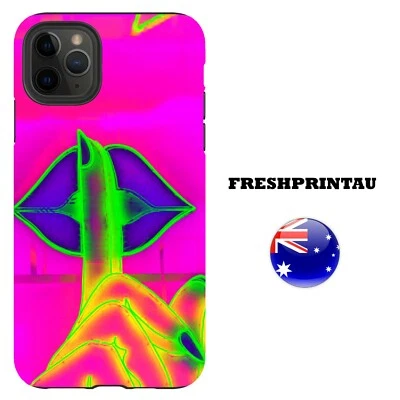 $17.95 • Buy Shockproof Case Cover Shhh Neon Fluro Pink Green Inspired Keep Quite Abstract AU