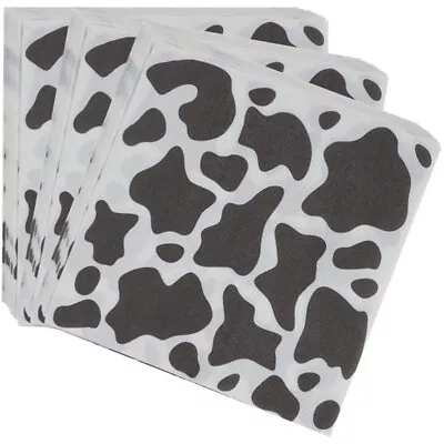 Cow Print Napkins - Ideal For Parties And Restaurants (80 Sheets) • £50.35