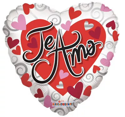 Te Amo Te Quiero Valentine's Day I Love You Hearts 18  Foil Mylar Party Balloons • $2.95