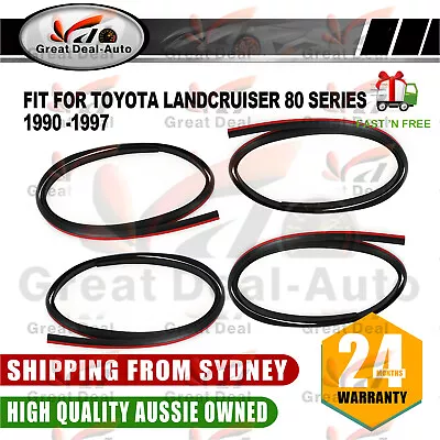 FLARE RUBBER SEAL(4pcs) For TOYOTA LANDCRUISER 80 SERIES FJ80 HDJ80 HZJ80 FZJ80 • $23.33