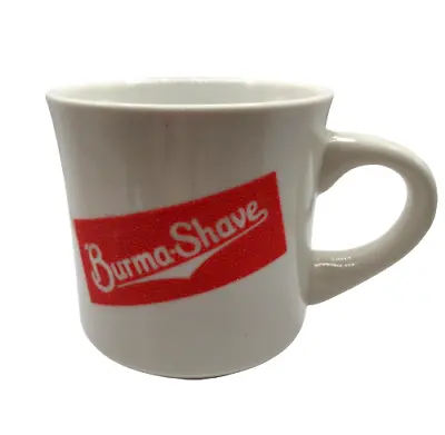 Vintage Ceramic Burma Shave Shaving Cup Coffee Mug Tea Cup Textured Logo • $14
