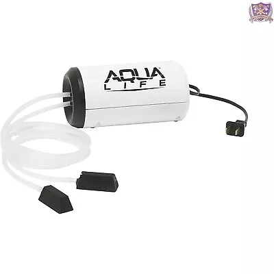$61.97 • Buy Aqua-Life Dual Output Aerator - 12V And 110V - 50-Gallon & 100-Gallon Capacities