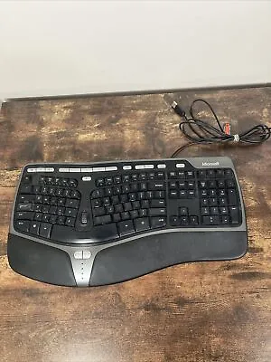 Microsoft Natural Ergonomic Keyboard 4000 V1.0  KU-0462 Wired USB Tested Read • $49.99