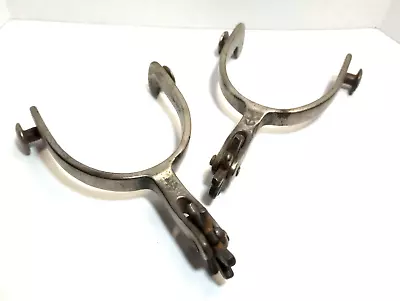 Vtg Pair Of NORTH & JUDD Anchor Brand Western Cowboy Spurs In Nice Shape! • $49.57