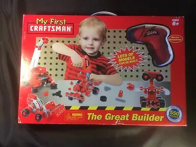 My First Craftsman Great Builder Set 550-Piece Kids Toys Building Blocks Ed New • $23