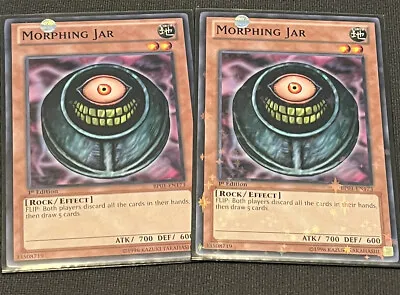 Yu-Gi-Oh! 2x Morphing Jar 1x Common 1x Starfoil BP01-EN173 Both 1st Edition NM • $9.95