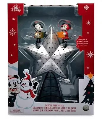 Disney Store Mickey & Minnie Mouse Light Up Tree Topper Christmas Holiday New • $82.95