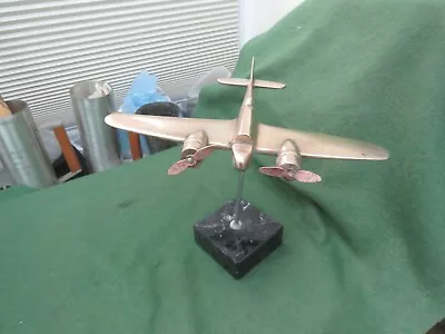 £50 • Buy British Ww 2 Raf Trench Art Brass Bristol Blenheim On Stone Stand