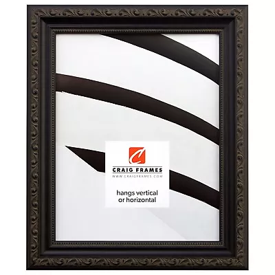 Craig Frames 1.25  Aged Black Victorian Ornate Picture Frames & Poster Frames • $39.99