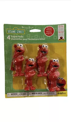 New Sesame Street Friends Party Favors 4 Pack Zipper Pulls Elmo Designware • $8