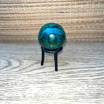 Malachite Crystal Sphere With Stand • $58.50
