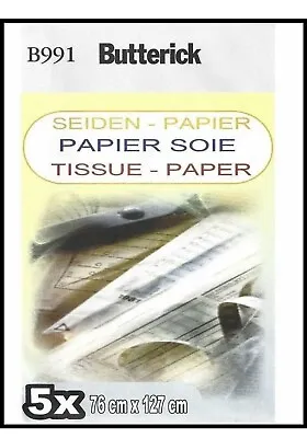 £3.99 • Buy Butterick Dressmakers Tissue Tracing Paper - Sewing Patterns Embroidery Applique