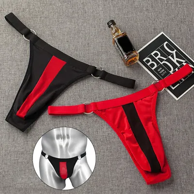 $4.25 • Buy Sexy Gay Men's G-String Thongs T-Back Briefs Pouch U Convex Panties Underwear 
