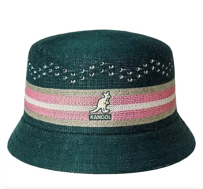 Kangol Tropic Slick Stripe Bin Bucket Hat • $40