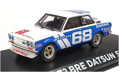 Greenlight 1/43 Scale 86346 - 1972 Bre Datsun 510 #68 Gregg - Blue/White • £34.99