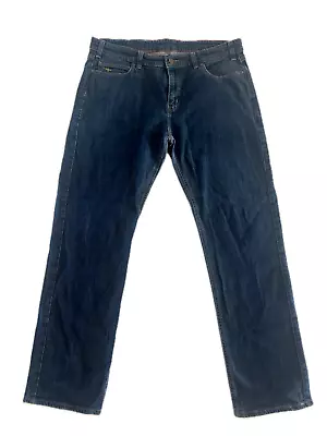 RM Williams Australia Jeans TJ673 Blue Denim Straight Leg Mens W38 L32 • $39.99